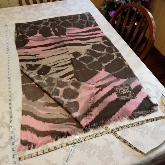 Fight Like A Girl Knit Tie Dye Scarf - Picture 4 of 7